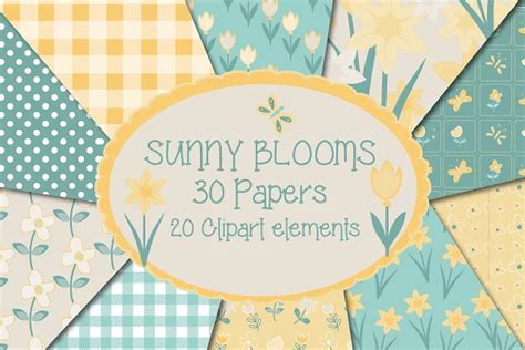 Download Free Sunny blooms, Bumper pack Easy Edite
